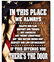 In This Place Patriotic Metal Signs for Walls