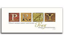 Pray Don't Worry Wood Plaque