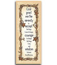 Serenity Prayer Wood Wall Sign