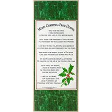 Merry Christmas from Heaven Wood Sign