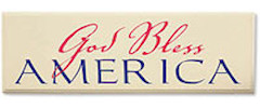 God Bless America  Wall Plaque