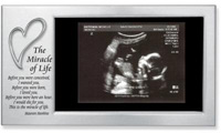 Miracle of Life Keepsake Photo Frame Satin Silver