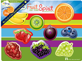 Fruits of the Spirit Peg Puzzle Christian