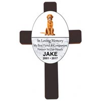  Personalized Wood Pet Memorial Wall Cross