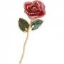 Pink Rose Trimmed in 24kt Gold