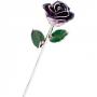 Purple Rose Trimmed in Platinum
