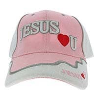 Jesus Loves You Christian Baseball Caps