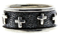 Sterling Silver Antique Cross Ring
