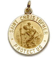 St. Christopher 14K Gold Pendant