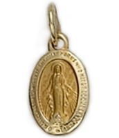 Miraculous Medal 14kt Gold Pendant