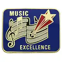 Music Excellence Pin - Music Award Pin