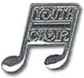 Silver Plated Youth Choir Lapel Pin