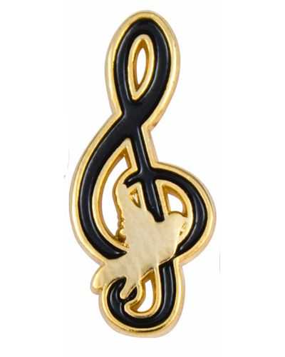 Clef Dove Bird of Peace Pin Gold