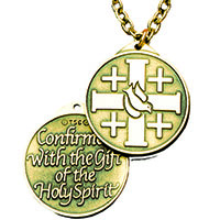 Confirmation Pendant Necklace Bronze