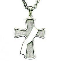 Sterling Silver Deacon Cross Necklace