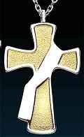 Gold Deacon Cross Necklace, Diaconos