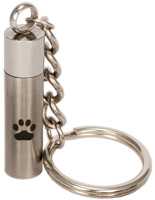 Pet Paws Memorial Ashes Urn Key Chain 