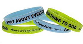 Faithful Finds 24 Pack Religious Silicone Bracelets, Motivational Christian  Rubber Wristbands