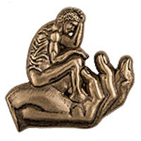 Man in God's Hand Pin