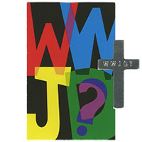 WWJD Metal Pocket  Cross and Card (Pkg of 50)