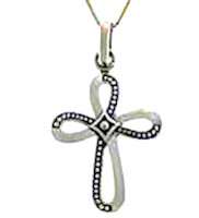 Sterling Silver Infinity Cross Pendant