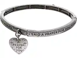 I Said a Prayer For You Today Bracelet with Heart Charm