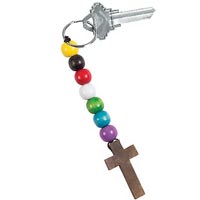 Salvation Wood Cross Key Chain Kits (Pkg of 12)