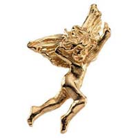 14 Karat Gold Dancing Angel Pin