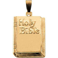 Holy Bible Pendant 14K Gold