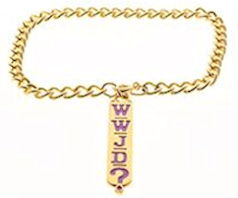 WWJD Gold Charm Bracelet