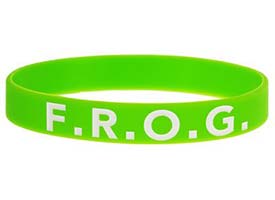 F.R.O.G. Fully Rely On God Silicone Bracelet