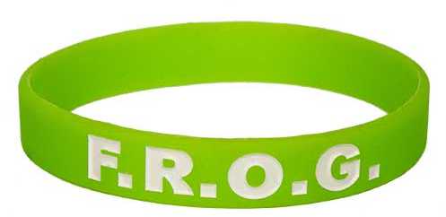F.R.O.G. Fully Rely On God Silicone Bracelets