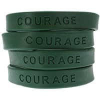 Courage Silicone Bracelets (Pkg of 12)