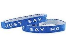 Just Say NO Woven Bracelet