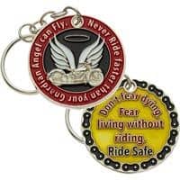 Motorcycle Key Chain Guardian Angel - Deluxe