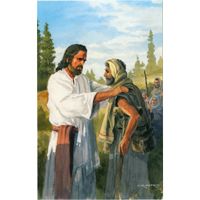 Jesus Comforting Postcards (Pkg of 50)