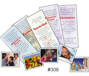 Year Round Witness Church Invitation Set of Five Leaflets  (Pkg of 100)