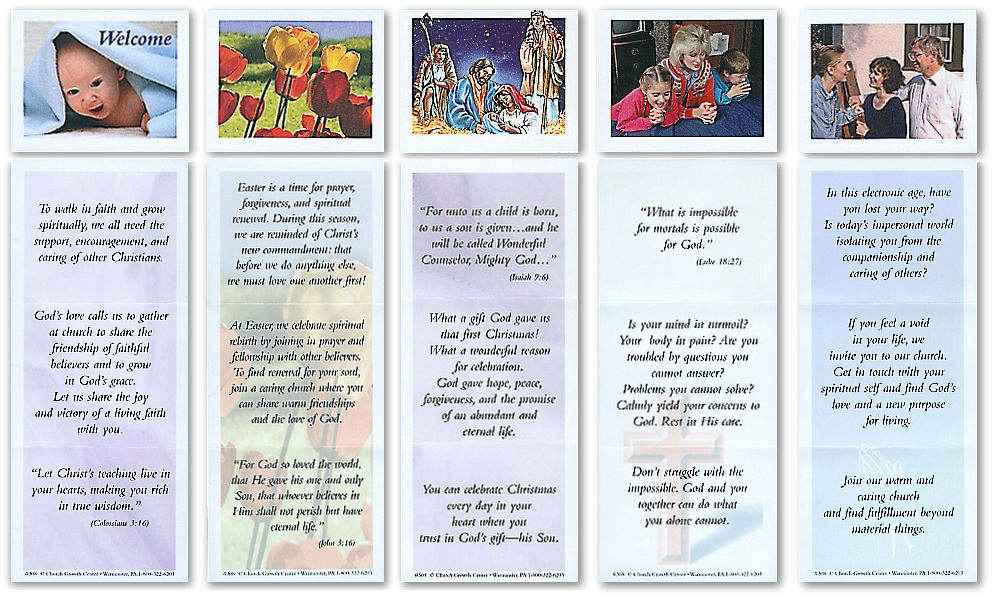 Year Round Witness Church Invitation Set Of Five Leaflets  (100)