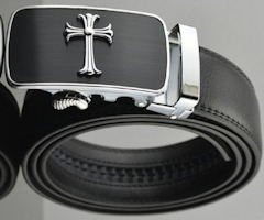 mens cross belt buckles