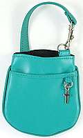Turquoise Cell Phone Purse with Cross
