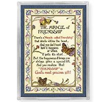 Miracle of Friendship Acrylic Easel with Magnet