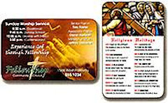 Custom Laminated Wallet Cards, 500 Minimum