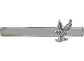 Men's Silver Tie Bar with Eagle