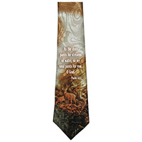 Psalm 42:1 As The Deer Men's Neck Tie