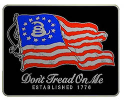 Don't Tread On Me Flag Belt Buckle