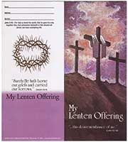 $10 Three Crosses Lenten Quarter Coin Folders (Pkg of 50)