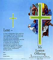 $10.00 Four Stations of the Cross Lenten Coin Folder (Pkg of 50)