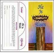 $5 He Is Risen Lenten Quarter Coin Folders (Pkg of 10)