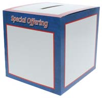 Special Offering Boxes, Fundraising Boxes (Pkg of 50)