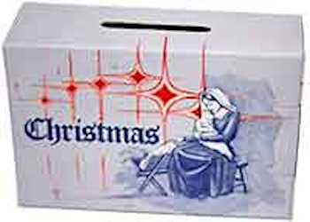 Christmas Offering Box Cardboard Pkg of 50